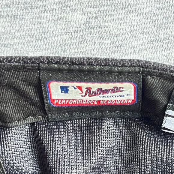 New Era Boston Red Sox Performance Cap Hat 7 1/8 Logo Blue Red Polyester MLB - Picture 4 of 9